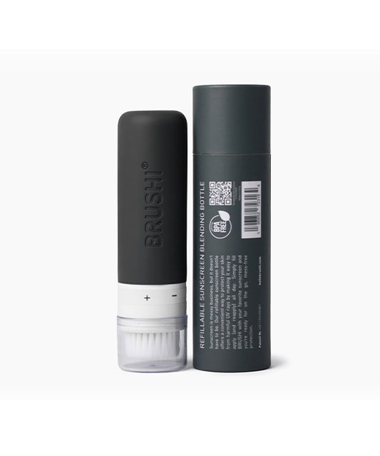BRUSHI® Refillable Sunscreen Applicator Brush in Slate Gray