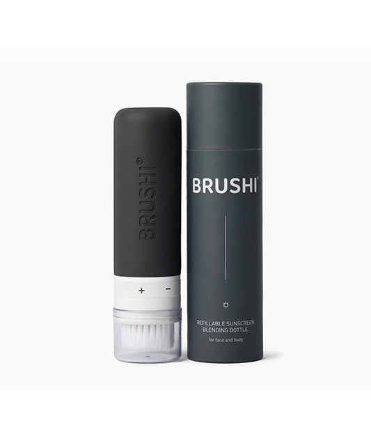 BRUSHI® Refillable Sunscreen Blending Bottle Slate Gray