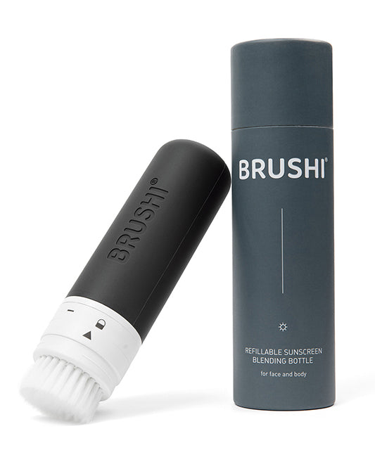 BRUSHI® Refillable Sunscreen Blending Bottle Slate Gray
