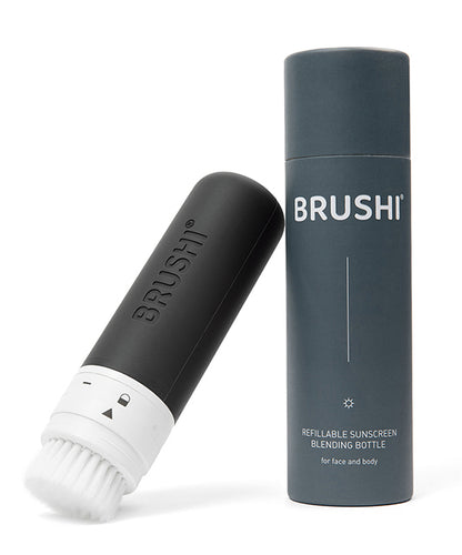 BRUSHI® Refillable Sunscreen Blending Bottle Slate Gray