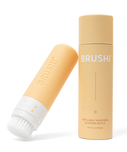 BRUSHI® Refillable Sunscreen Blending Bottle Orangescicle