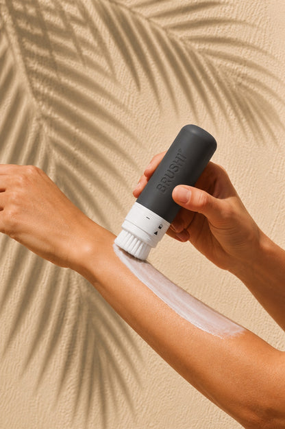 BRUSHI® Refillable Sunscreen Blending Bottle Slate Gray