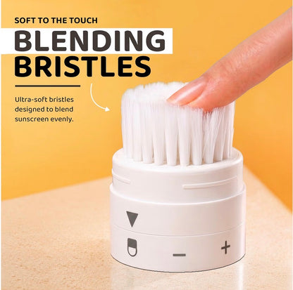 BRUSHI® Refillable Sunscreen Applicator With Blending Brush - Slate Gray