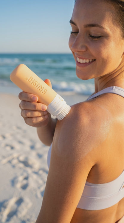 BRUSHI® Refillable Sunscreen Blending Bottle Orangescicle